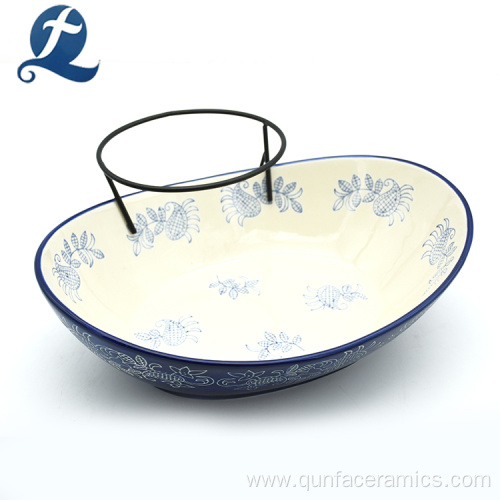 High Quality Decoration Ceramic Snack Salad mixing Bowl